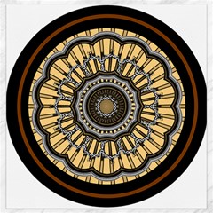 Mandala Pattern Round Ethnic Canvas 12  X 12 