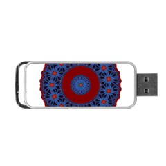 Mandala Pattern Round Ethnic Portable Usb Flash (one Side) by Pakrebo