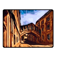 Street Architecture Building Double Sided Fleece Blanket (small)  by Pakrebo