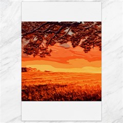 Field Sunset Orange Sky Land Canvas 24  X 36  by Pakrebo