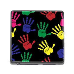 Handprints Hand Print Colourful Memory Card Reader (square 5 Slot) by Pakrebo