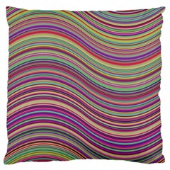 Wave Abstract Happy Background Large Flano Cushion Case (two Sides) by Pakrebo