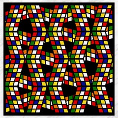 Graphic Pattern Rubiks Cube Cube Canvas 16  X 16  by Pakrebo