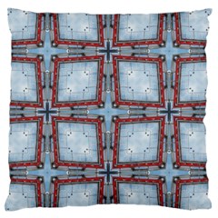 Pattern Cross Geometric Shape Large Flano Cushion Case (two Sides) by Pakrebo