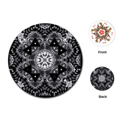 Mandala Calming Coloring Page Playing Cards (round) by Pakrebo