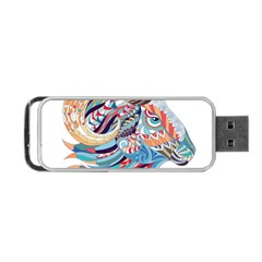 Goat Sheep Ethnic Portable Usb Flash (two Sides) by Mariart