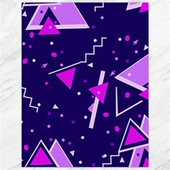 Purple Blue Geometric Pattern Canvas 12  X 16  by Pakrebo
