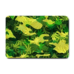 Marijuana Camouflage Cannabis Drug Small Doormat  by Pakrebo
