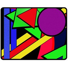 Background Color Art Pattern Form Fleece Blanket (medium)  by Pakrebo