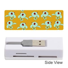 Squidward In Repose Pattern Memory Card Reader (stick) by Valentinaart
