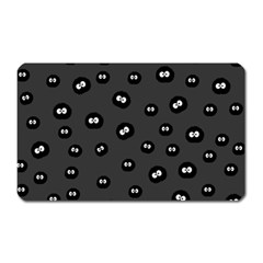 Totoro - Soot Sprites Pattern Magnet (rectangular) by Valentinaart