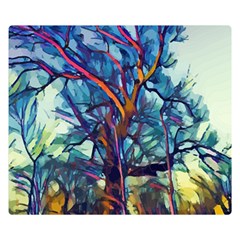 Tree Colorful Nature Landscape Double Sided Flano Blanket (small)  by Pakrebo