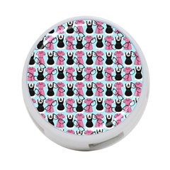Waitress Uniform Dresses Nerdy Glasses Pattern Blue 4-port Usb Hub (one Side) by snowwhitegirl