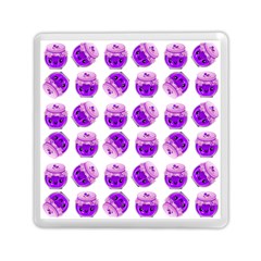 Kawaii Grape Jam Jar Pattern Memory Card Reader (square) by snowwhitegirl
