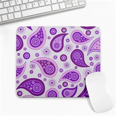 Retro Paisley Purple Large Mousepads