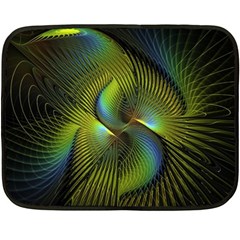 Fractal Abstract Design Fractal Art Fleece Blanket (mini)