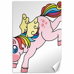 Unicorn Arociris Raimbow Magic Canvas 12  X 18 