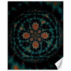 Abstract Digital Geometric Pattern Canvas 11  X 14  by Sudhe