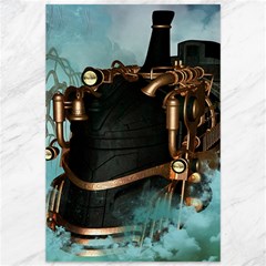 Spirit Of Steampunk, Awesome Train In The Sky Canvas 12  X 18  by FantasyWorld7