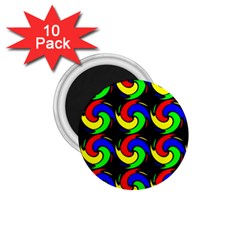 Swirls Pattern Seamless Wallpaper 1 75  Magnets (10 Pack)  by Pakrebo