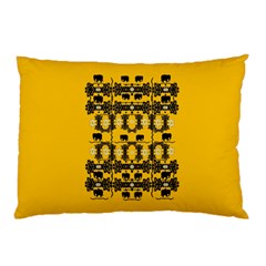 Jungle Elephants Pillow Case (two Sides) by pepitasart