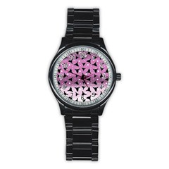 Deer Dots Ombre Stainless Steel Round Watch