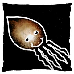 Friendly Firework Squid Large Flano Cushion Case (two Sides) by okhismakingart