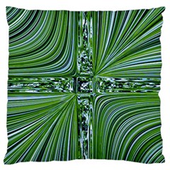 Electric Field Art Vii Large Cushion Case (two Sides) by okhismakingart