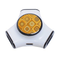 Electric Field Art Xiv 3-port Usb Hub by okhismakingart