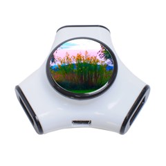 Field Of Goldenrod 3-port Usb Hub by okhismakingart