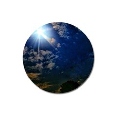 Sunny Day Magnet 3  (round) by okhismakingart
