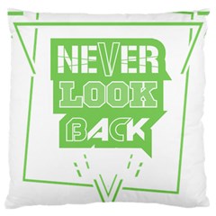Never Look Back Large Cushion Case (one Side) by Melcu