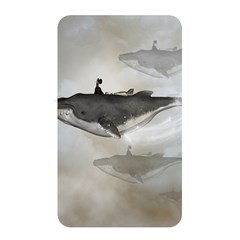 Awesome Fantasy Whale With Women In The Sky Memory Card Reader (rectangular) by FantasyWorld7