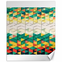 Background Triangle Canvas 11  X 14  by HermanTelo