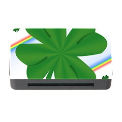 Shamrock Clover Saint Patrick Leaves Memory Card Reader With Cf by HermanTelo