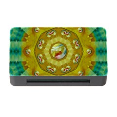 Mandala In Peace And Feathers Memory Card Reader With Cf by pepitasart