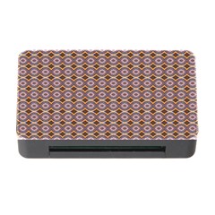 Ornate Oval  Pattern Yellow Blue Memory Card Reader With Cf by BrightVibesDesign