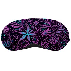 Stamping Pattern Leaves Drawing Sleeping Mask by Pakrebo