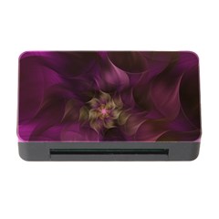 Fractal Pink Lavender Flower Bloom Memory Card Reader With Cf by Pakrebo