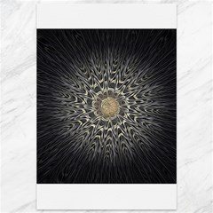 Fractal Mandala Feathers Grey Canvas 12  X 18  by Pakrebo