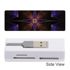 Fractal Cross Blue Geometric Memory Card Reader (stick) by Pakrebo