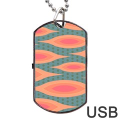 Background Non Seamless Pattern Dog Tag Usb Flash (one Side) by Pakrebo