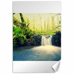 Waterfall River Nature Forest Canvas 20  X 30  by Pakrebo