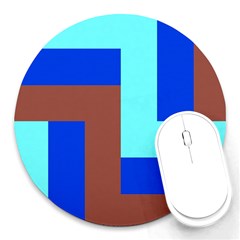 Abstract Background Abstraction Round Mousepads