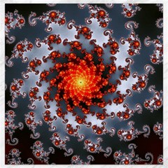 Fractal Spiral Rendering Curve Canvas 12  X 12  by Pakrebo