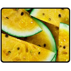 Sliced Watermelon Lot Fleece Blanket (medium)  by Pakrebo