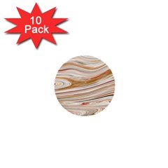 Brown And Yellow Abstract Painting 1  Mini Buttons (10 Pack)  by Pakrebo
