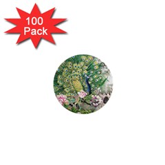 Peafowl Peacock Feather Beautiful 1  Mini Buttons (100 Pack)  by Sudhe