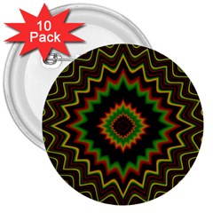 Fractal Artwork Idea Allegory Abstract 3  Buttons (10 Pack)  by Sudhe