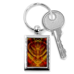 Abstract Art Artwork Fractal Design Key Chain (rectangle) by Pakrebo